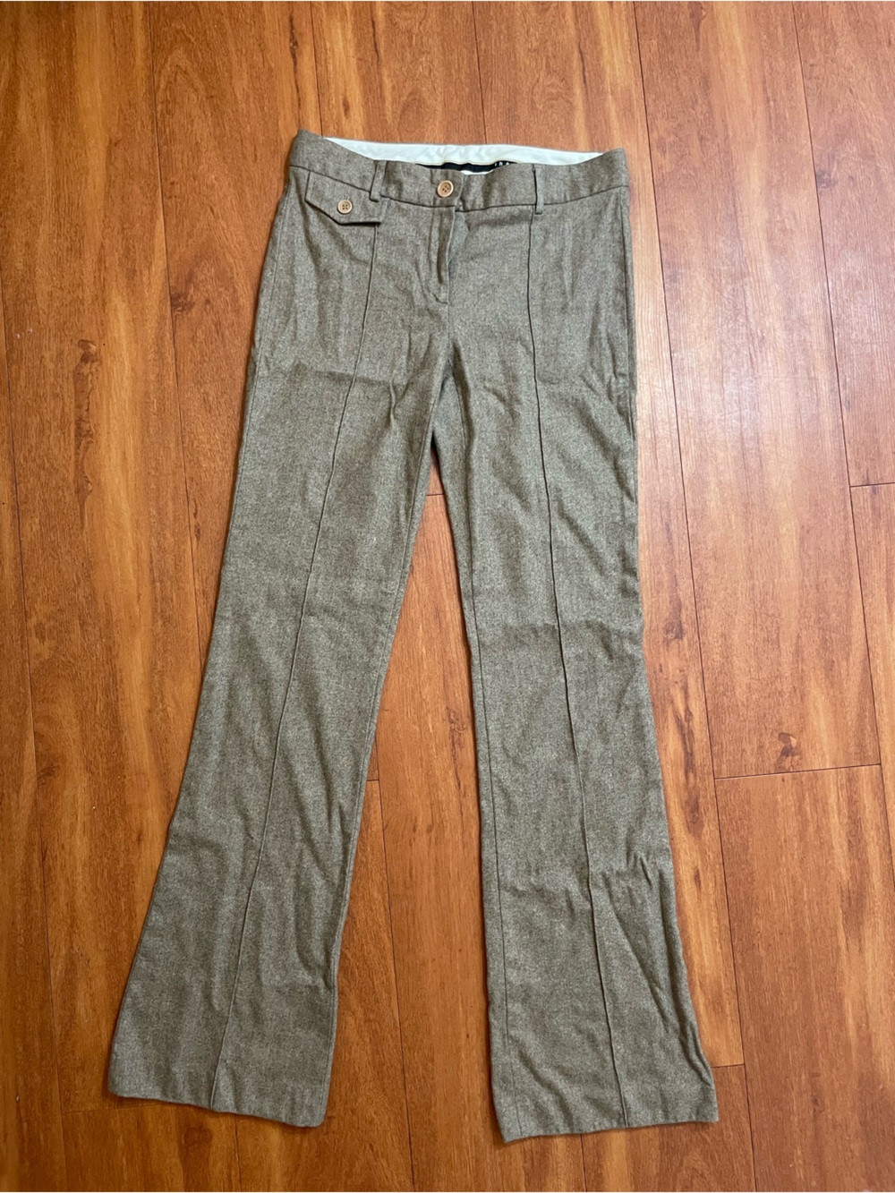Theory Low-Rise Wool Straight Leg Dress Pants |Size 4